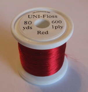 ������������� ���� Uni Floss 80 yds 600 1 ply red